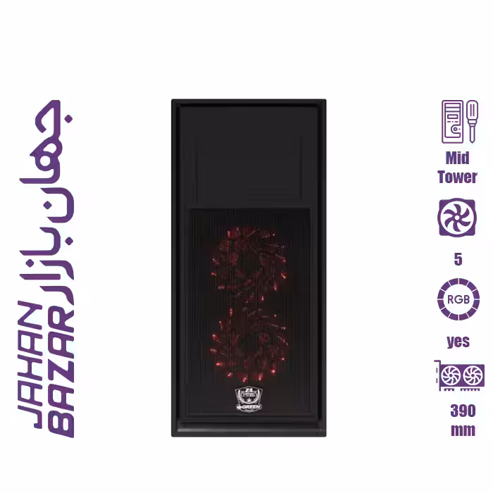 کيس کامپيوتر گرين مدل Case green Z4 Astiak