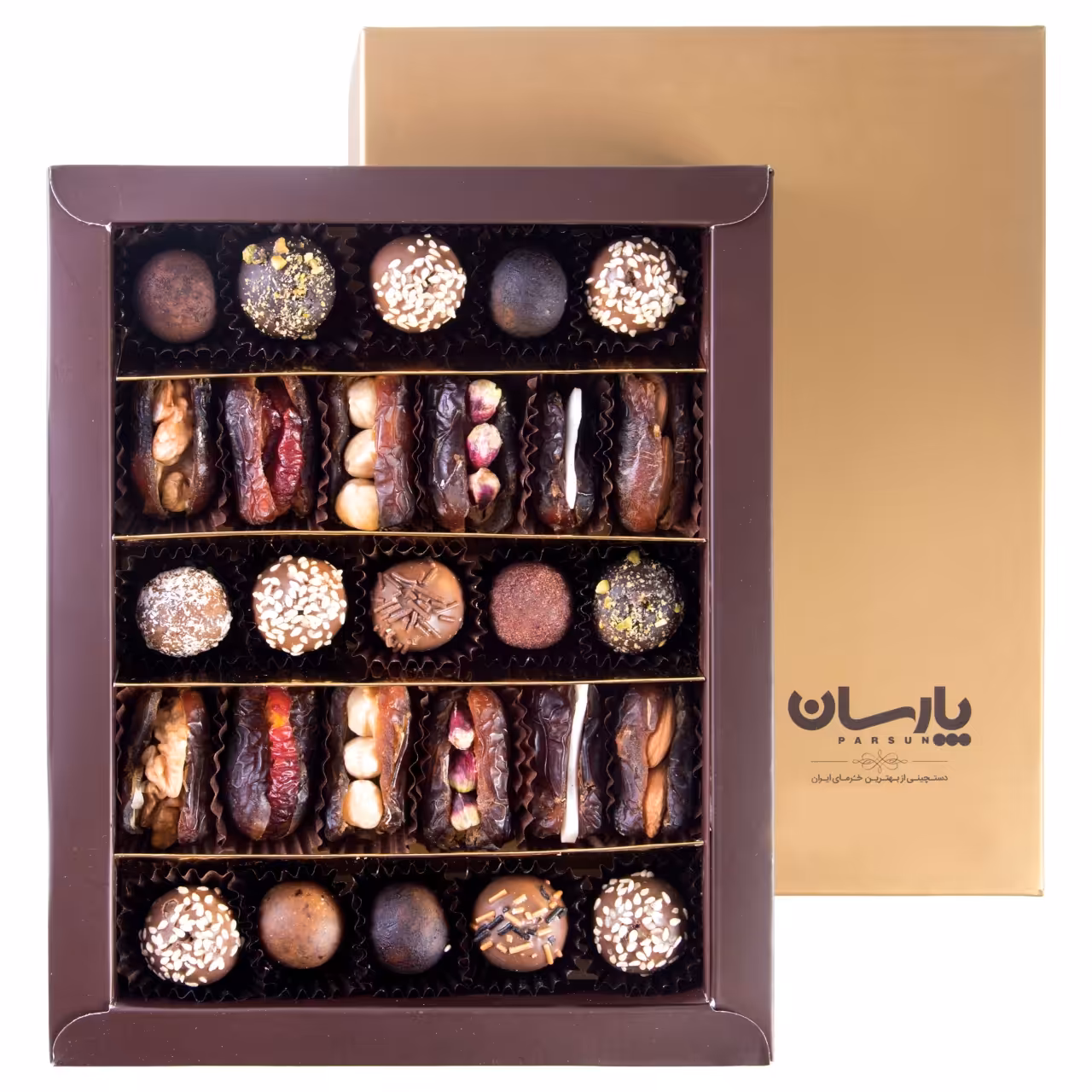مخلوط خرما پیارم مغزدار و ترافل پارسان - 430 گرم