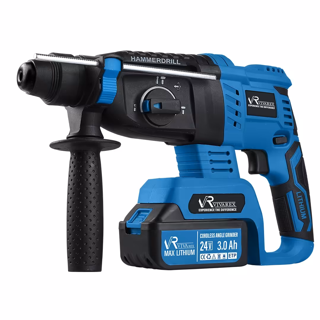 دریل بتن کن شارژی 24 ولت براشلس ویوارکس مدل VR2426-RH