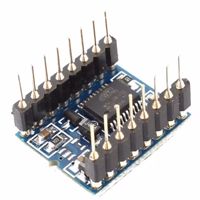 ماژول WTV020-SD جهت بخش فایل های صوتی AD4 - mp3 - wave