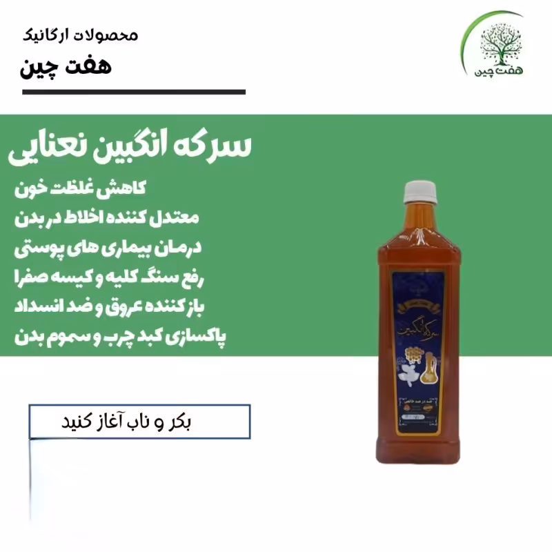 سرکه انگبین نعنایی 800 گرم هفت چین