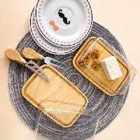 جای کره و پنیر چوبی مدل رایکا