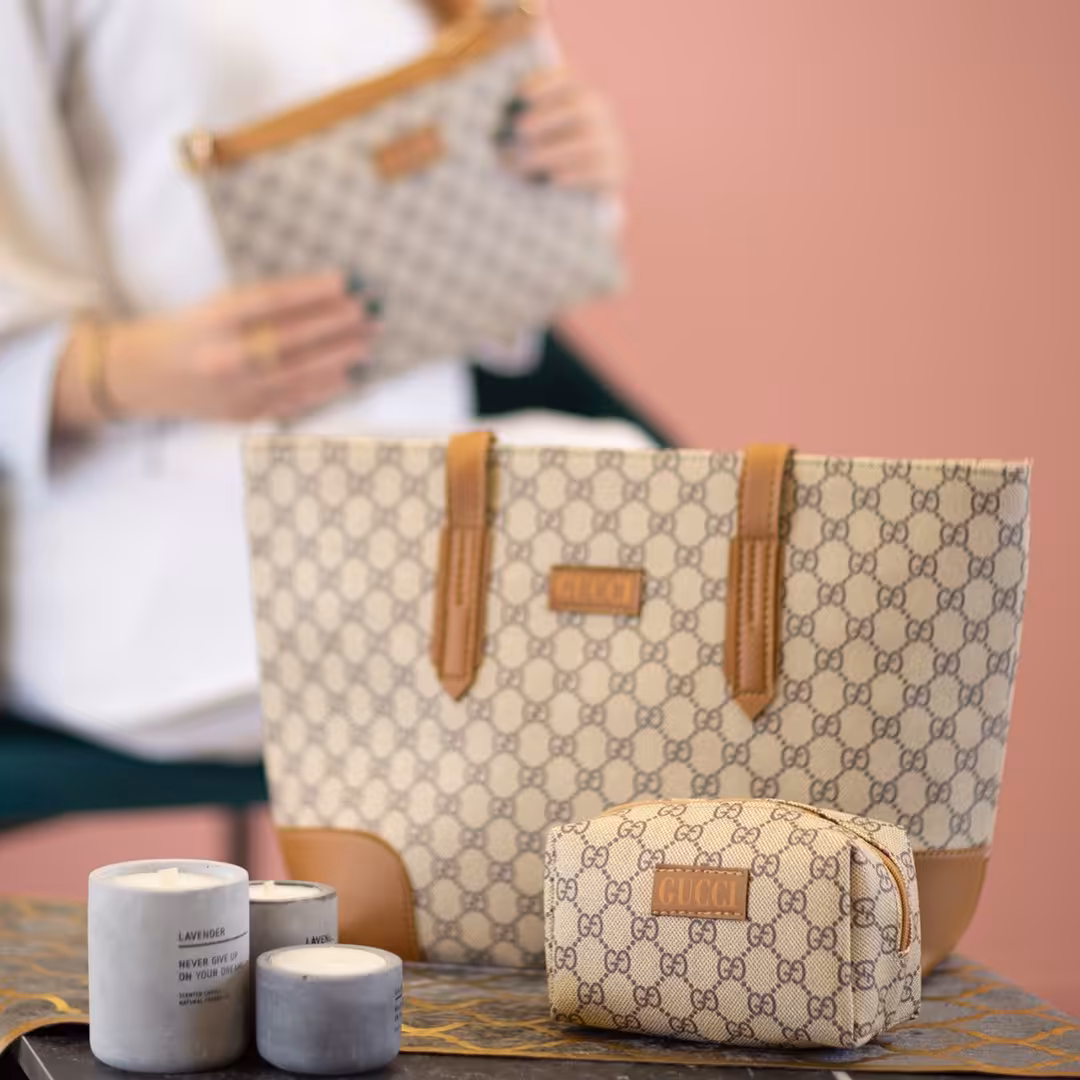  کیف چرم مصنوعی زنانه 3 تیکه 

