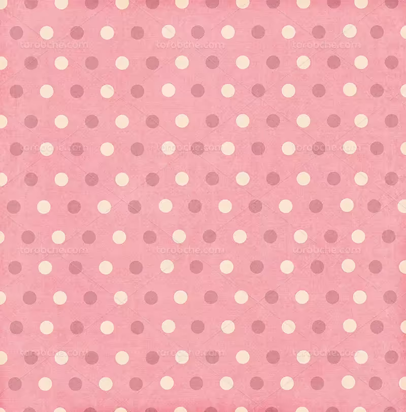 پترن نقطه های سفید و صورتی | گرافیک با طعم تربچه