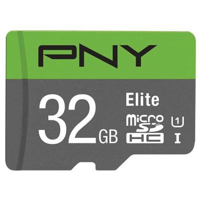 کارت حافظه microSDXC پی ان وای مدل P-SDU32GU185GW-GE ظرفیت 32 گیگابایت به همراه آداپتور