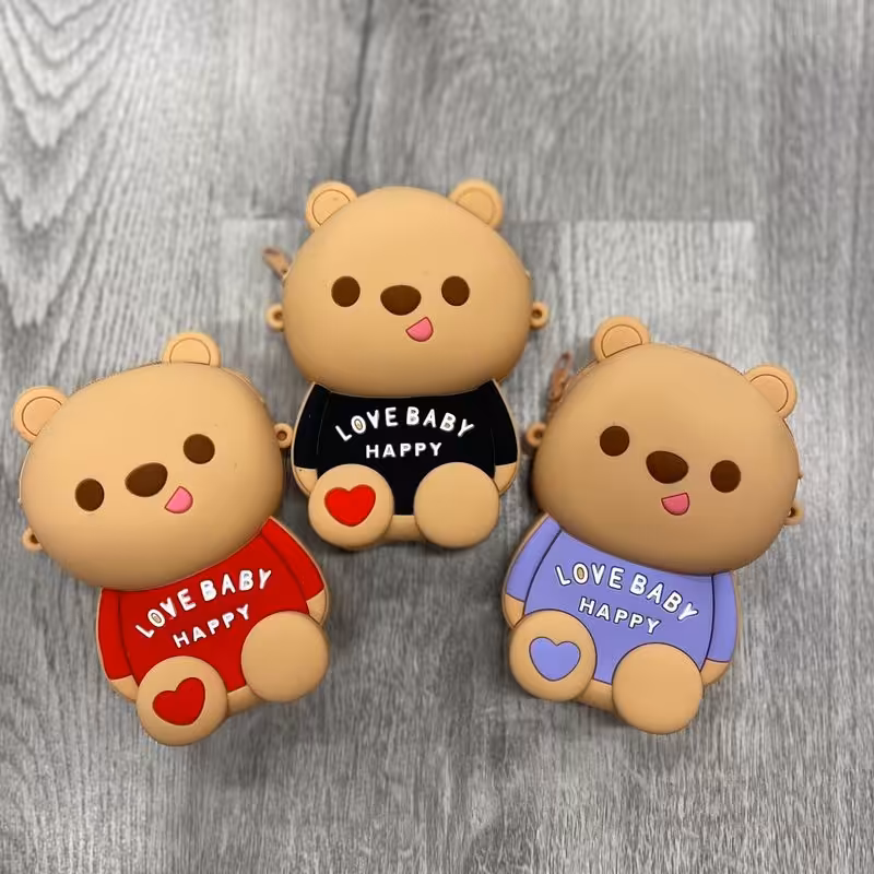 کیف سیلیکونی خرسی دخترانه 