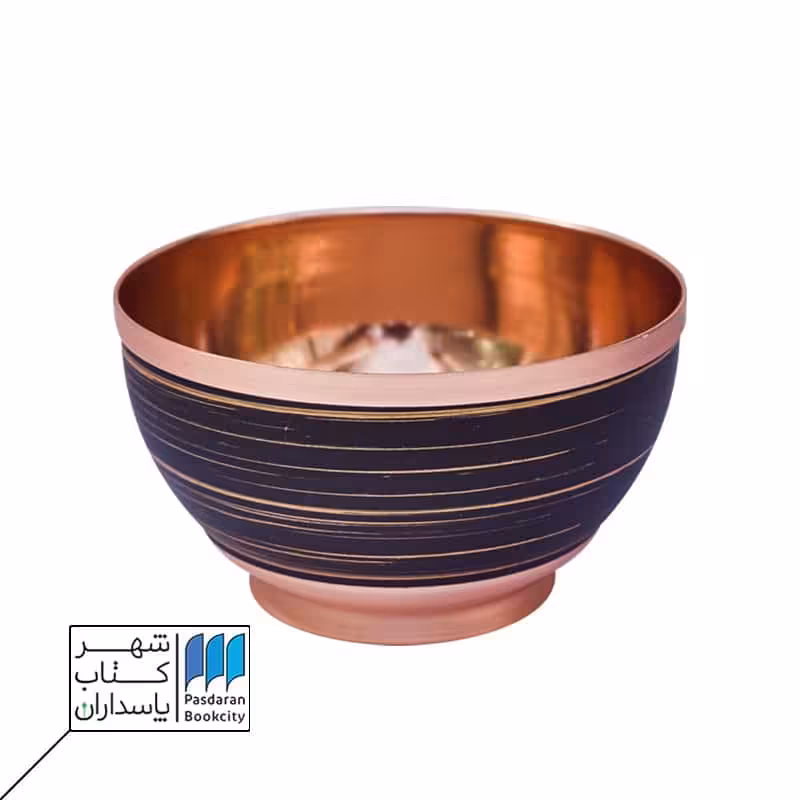 کاسه پایه دار مشکی طلایی سایز 2