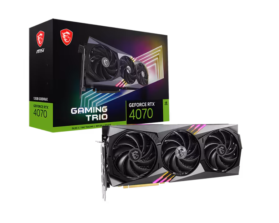 کارت گرافیک  ام اس آی مدل GeForce RTX™ 4070 GAMING TRIO 12G با حافظه 12 گیگابایت