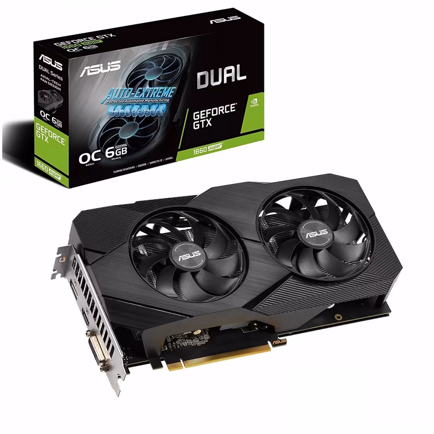کارت گرافیک ایسوس Dual GeForce GTX 1660 SUPER OC Edition 6GB EVO