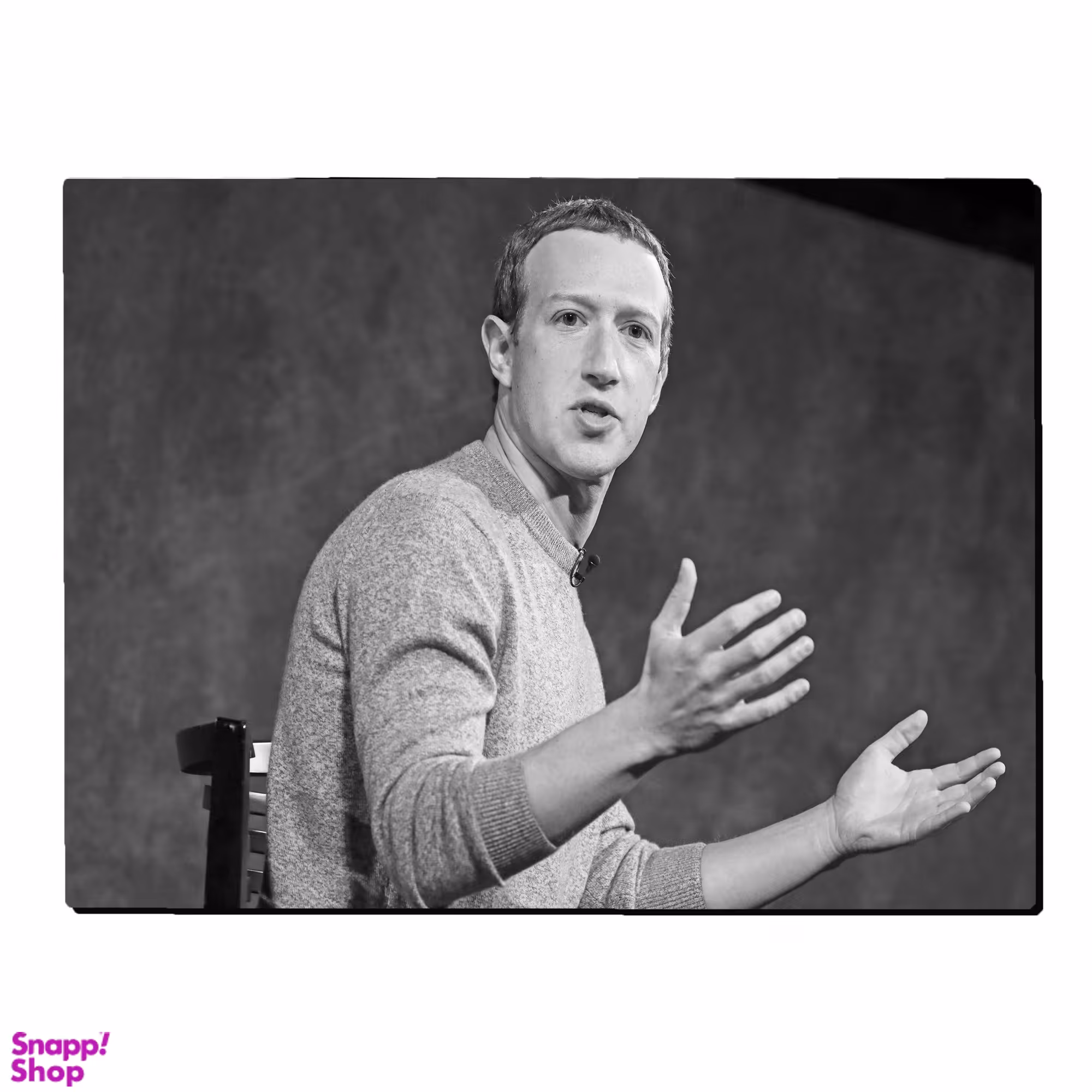 تابلو شاسی بکلیت طرح مارک زاکربرگ مدل SH-s1908