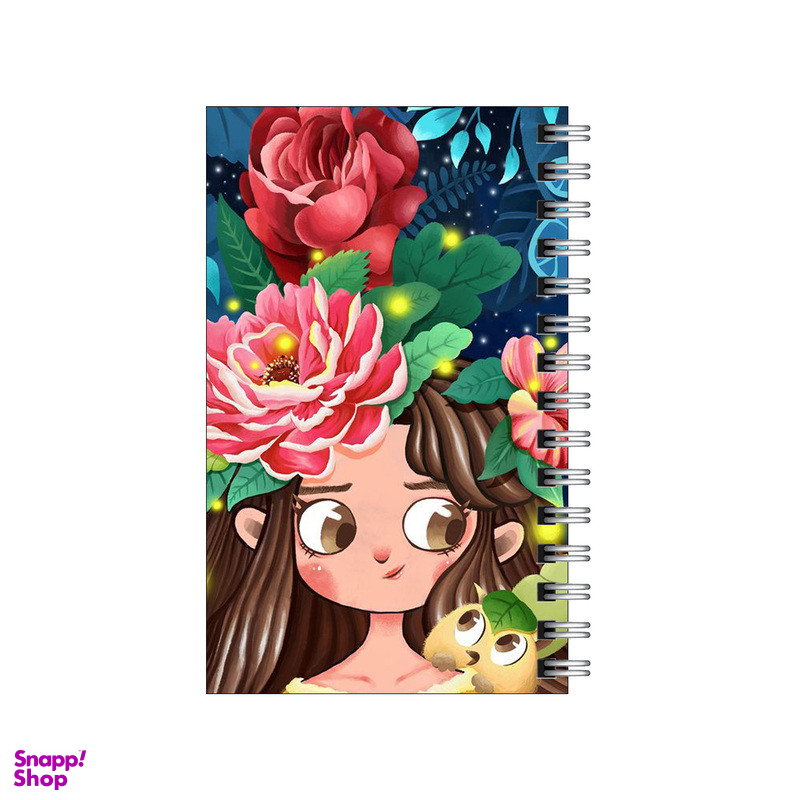 دفترچه یادداشت 60 برگ مدل To Do List طرح دختر و تاج گل کد 0597271