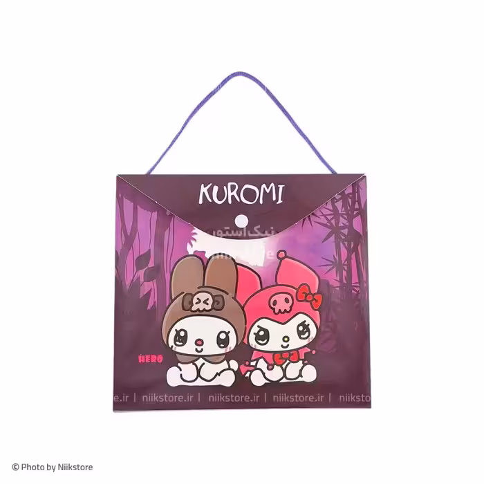 دفتر نقاشی دکمه‌ای بند دار هیرو