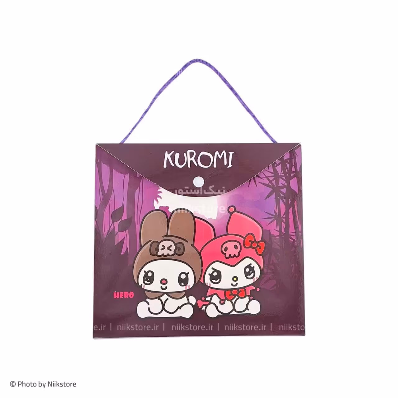 دفتر نقاشی دکمه‌ای بند دار هیرو