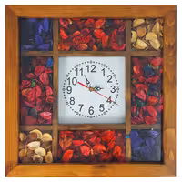 ساعت دیواری گلهای بهاری