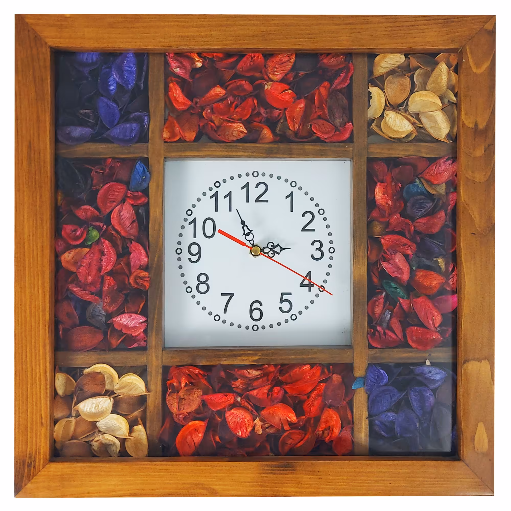 ساعت دیواری گلهای بهاری