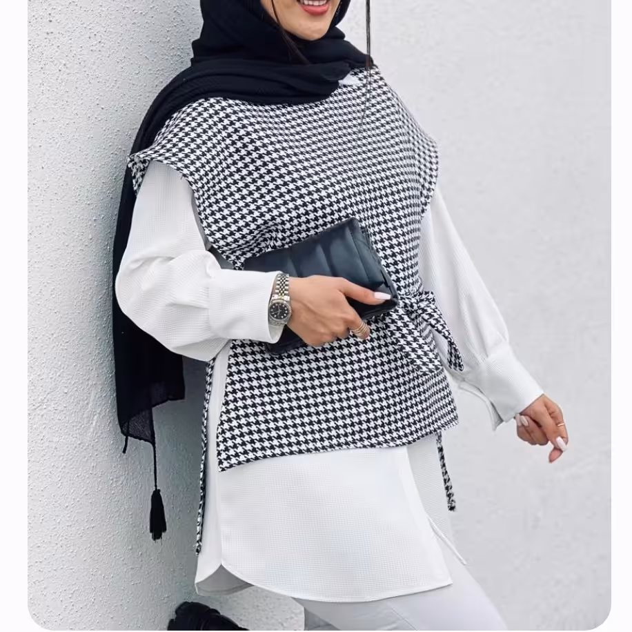 ست دوتیکه پازل رنگ سفید مشکی