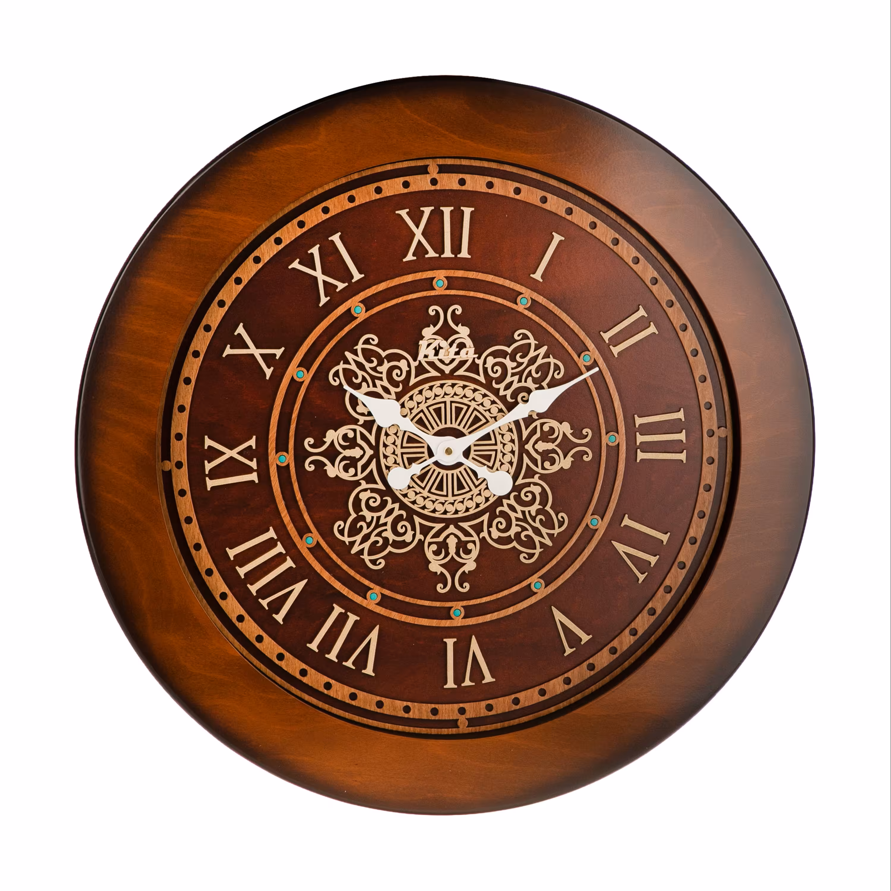 ساعت دیواری چوبی کیتا مدل رویال کد CKS 645-C60 - (قطر 60 cm)