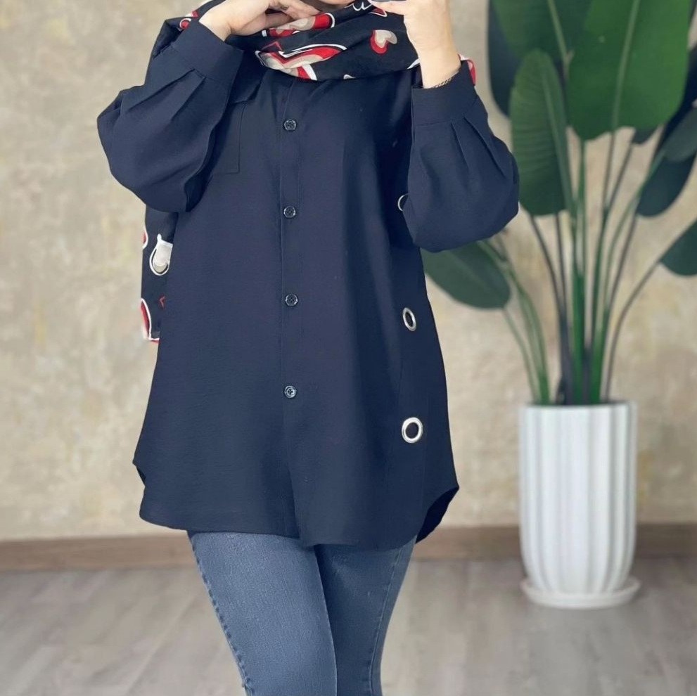 تونیک مشکی حاشیه پرچ