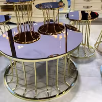 جلو مبلی 4تیکه اینه ای ستونی