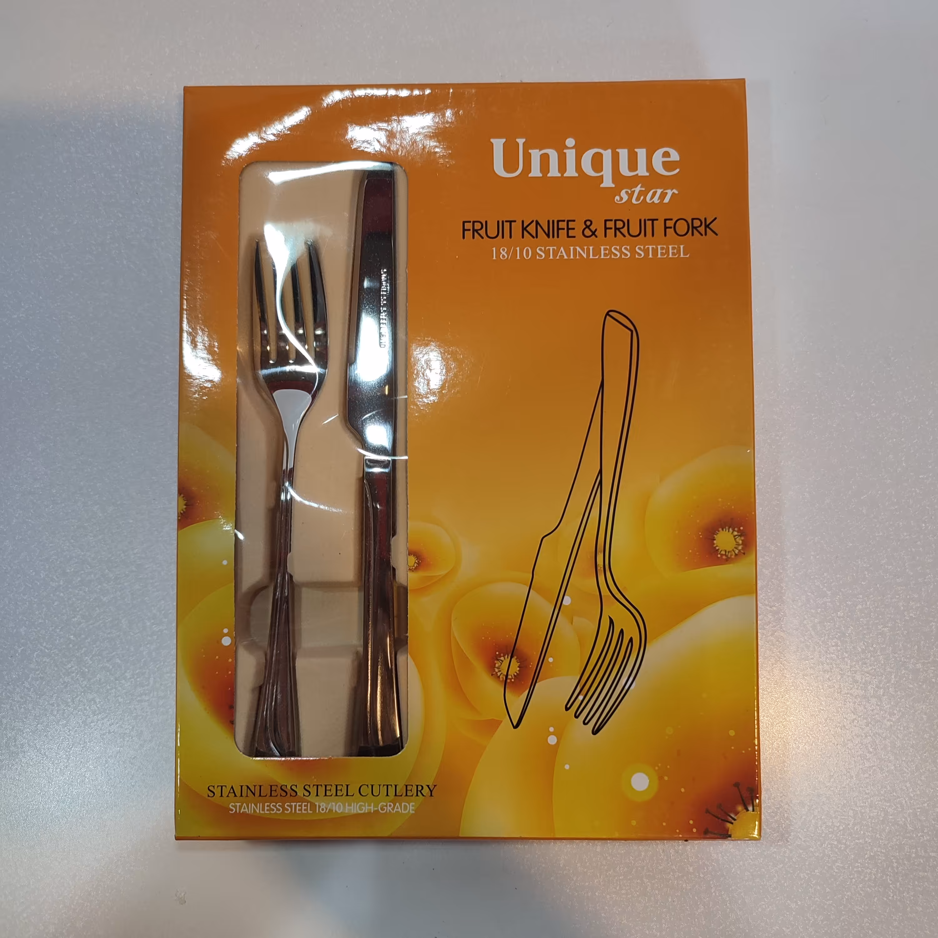 کارد و چنگال یونیک استیل نگیر  درجه1 