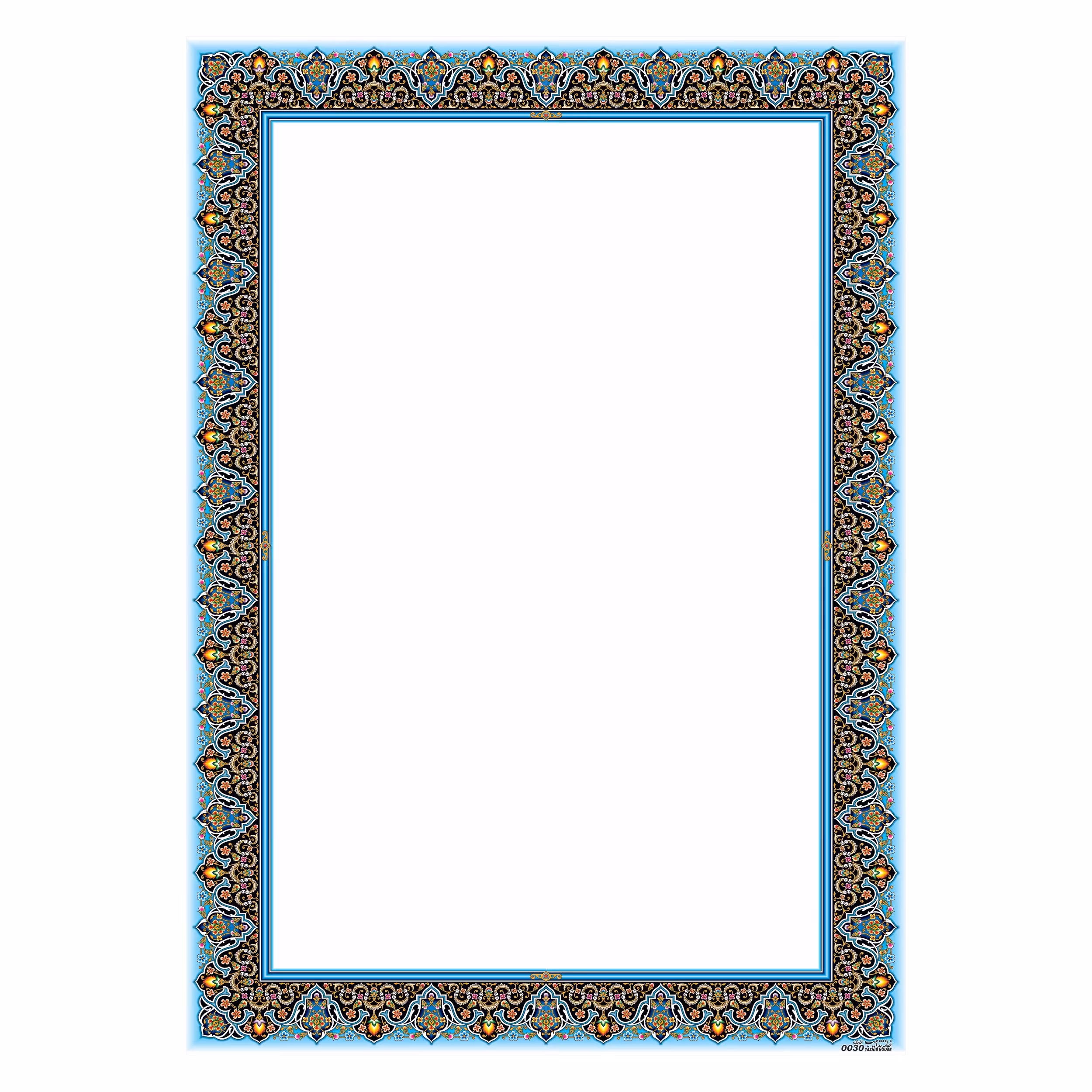 کاغذ تذهیب و ابروبادA4 طرح ماهی کد 0030 گلاسه مات20 1 گرمی بسته 100 برگی