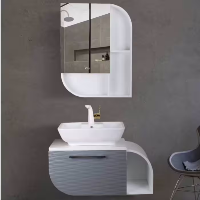 روشویی کابینتی فول ست مدل سودا ابعاد 36 در 80 همراه آینه دارای گارانتی ارسال به سراسر ایران