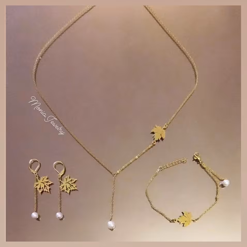 نیمست برگ پاییزی استیل رنگ ثابت ضدحساسیت 