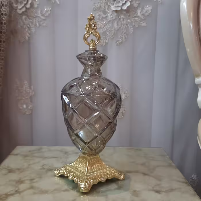 شکلات خوری  طلایی وانتیک  زیبا هنر