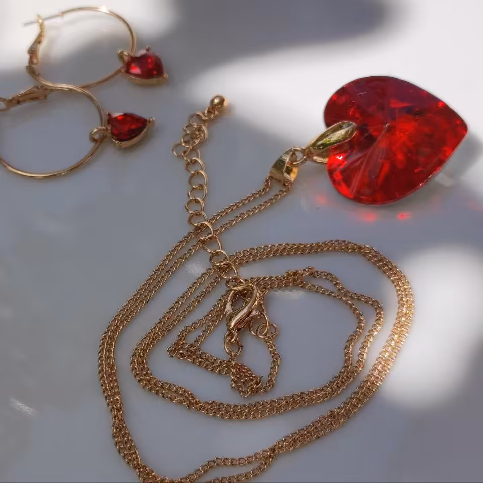 نیمست قلب کریستال سوارفسکی زیور