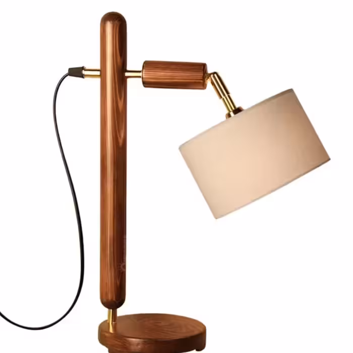 چراغ مطالعه چوبی -چراغ مطالعه رومیزی -چراغ خواب -چراغ رو میزی 