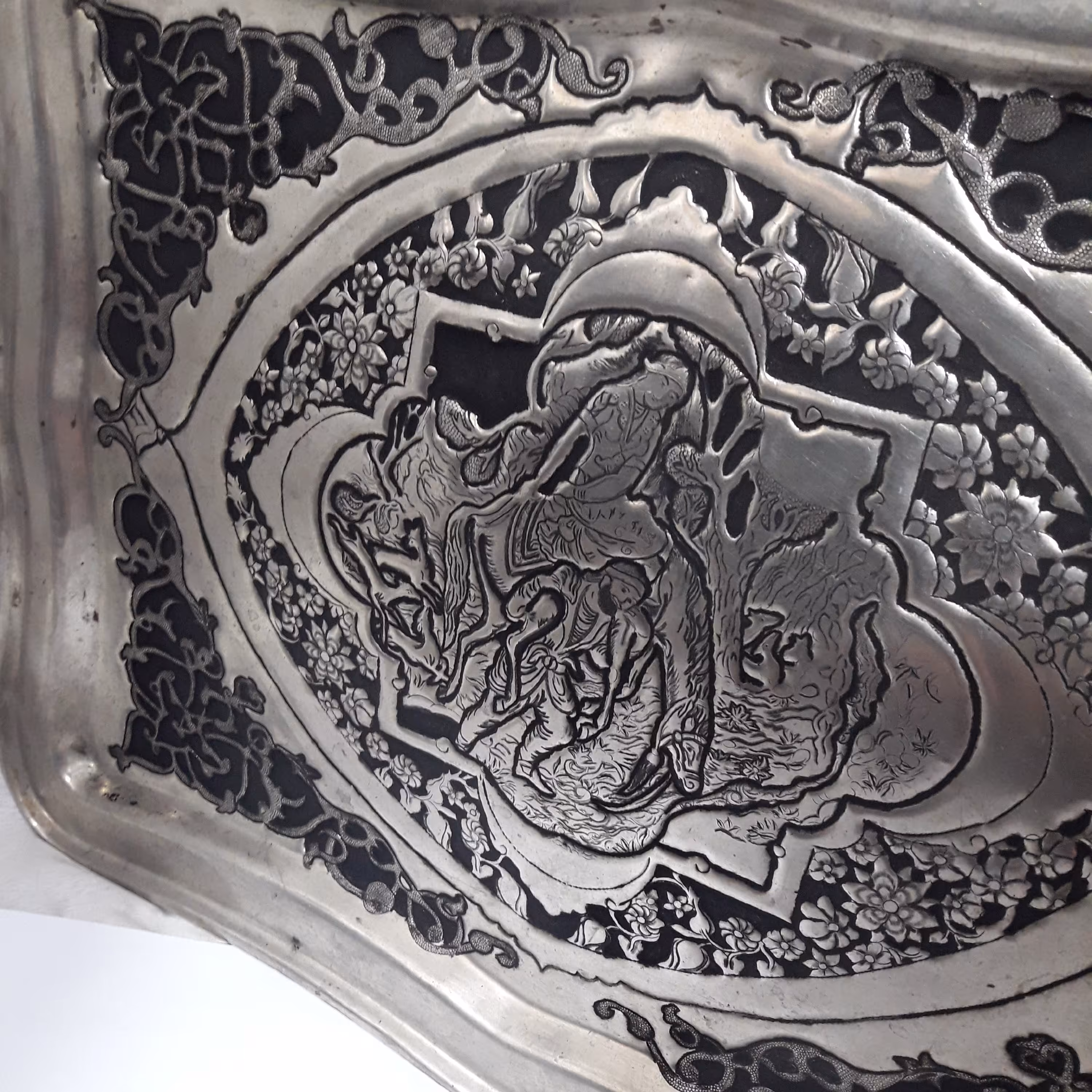 سینی قلم زنی ورشاب لیلی و مجنون