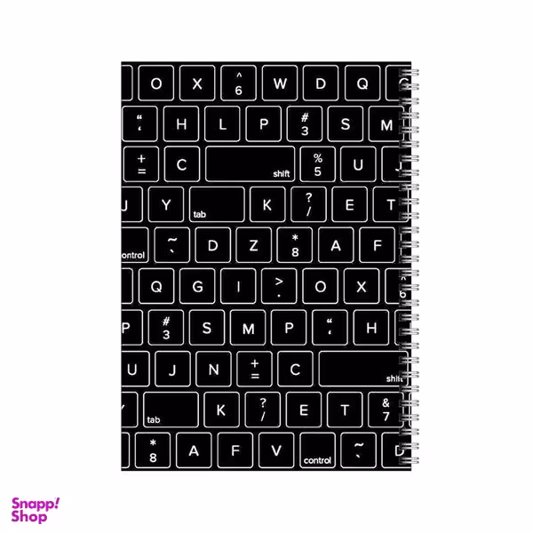 دفتر مشق 80 برگ بامبیلیپ طرح کیبورد کامپیوتر کد 8331486