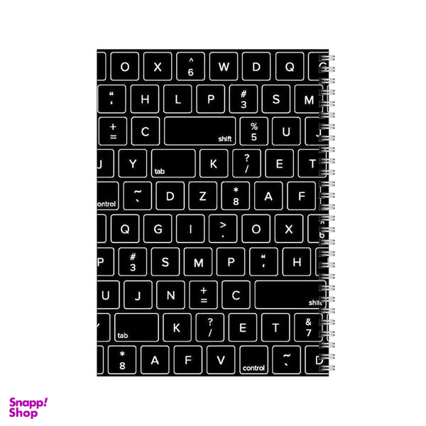 دفتر مشق 80 برگ بامبیلیپ طرح کیبورد کامپیوتر کد 8331486