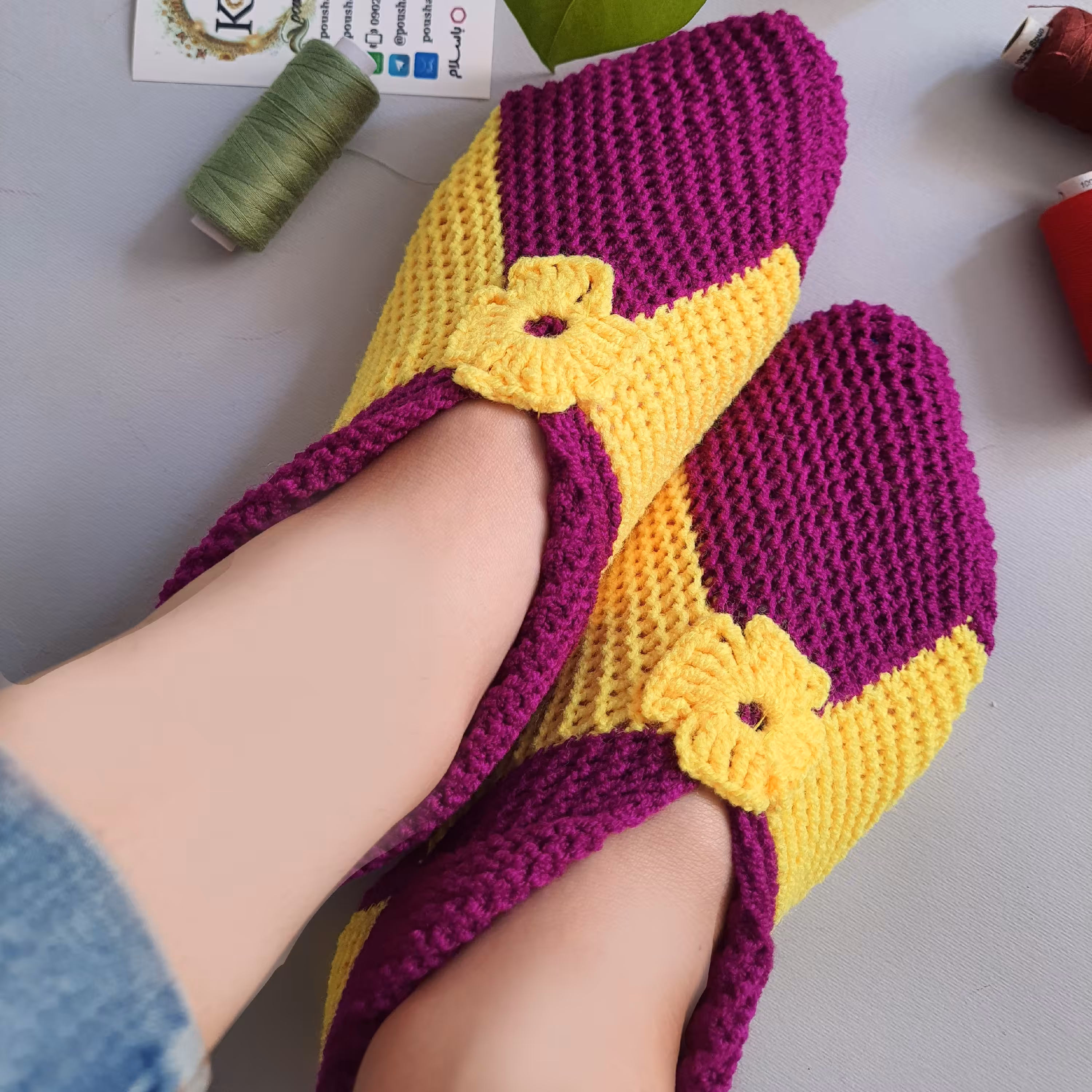 پاپوش دستباف زنانه( فری سایز)