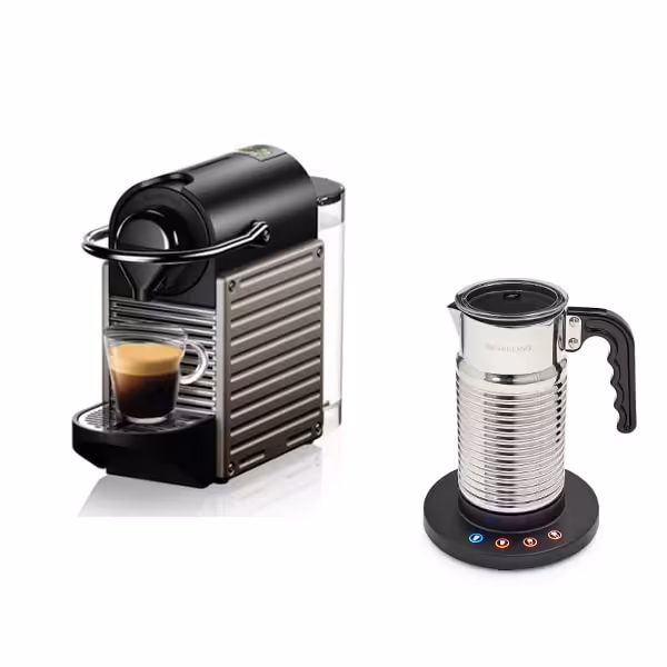 اسپرسو ساز نسپرسو پیکسی تیتانیوم با فوم شیرساز Aeroccino 4