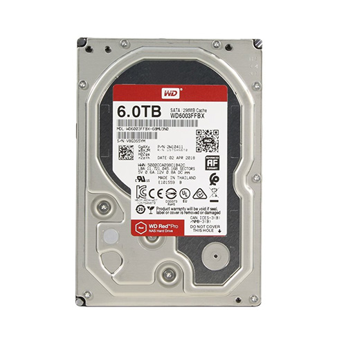 هارددیسک اینترنال وسترن دیجیتال مدل RED PRO ظرفیت 6 ترابایت