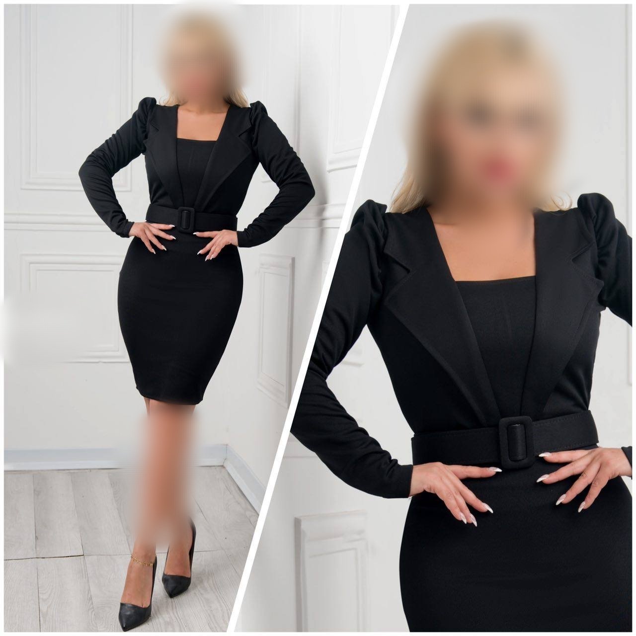تونیک زنانه مدل کتی با کمربند شیک و خوشگل از سایز 36 تا 50