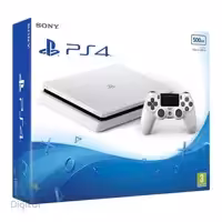 کنسول سونی مدل PlayStation 4 Slim ظرفیت 500 گیگابایت Glacier White ریجن 2 (کپی خور)