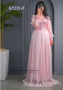 پیراهن مهمانی زنانه پولکی مدل سوربان