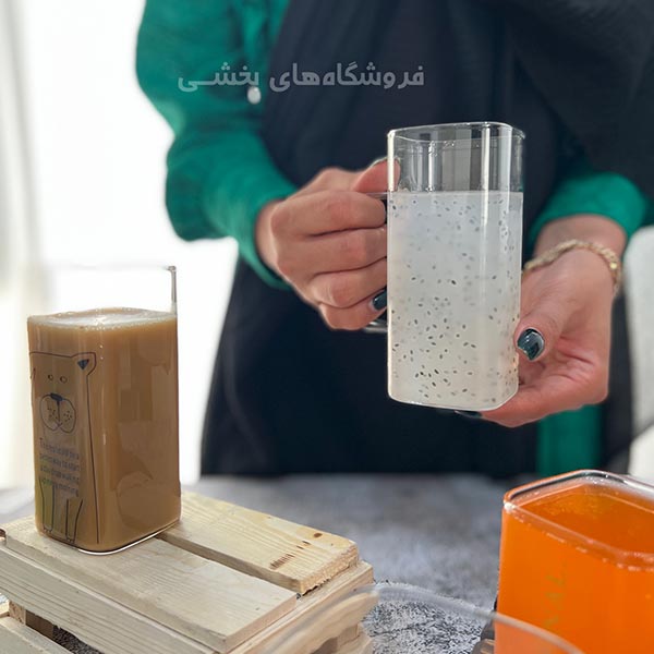 لیوان پیرکس مدل دسته دار ساده کد 008