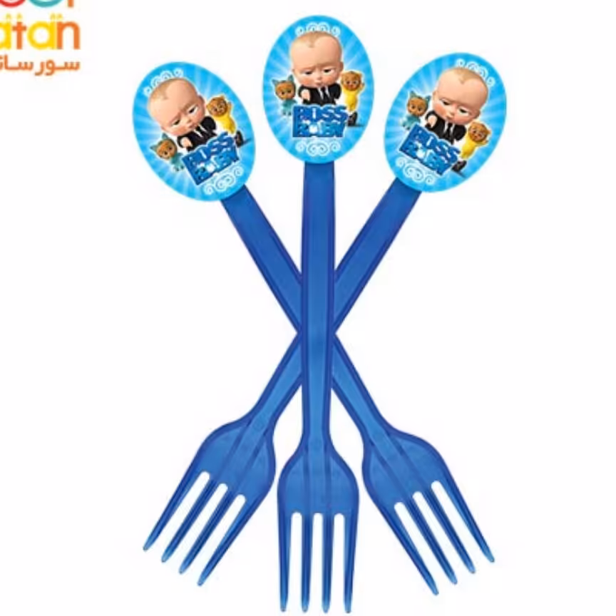 چنگال تم تولد بچه رییس 12 عددی 