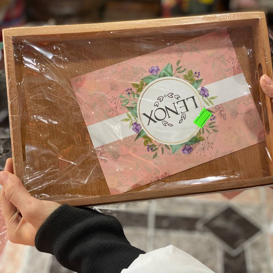 سینی چوبی دسته دار