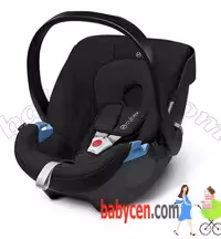کریر و صندلی ماشین سایبکس المان مدل ایتون پلاس رنگ مشکی ساده با ضربه گیر های طرفین  cybex  AITON