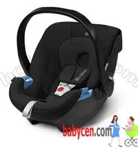 کریر و صندلی ماشین سایبکس المان مدل ایتون پلاس رنگ مشکی ساده با ضربه گیر های طرفین  cybex  AITON