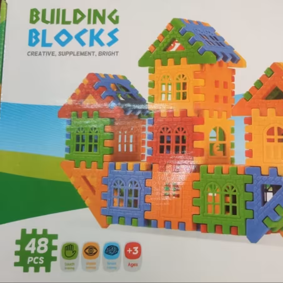 بلوک های خانه سازی اسباب بازی