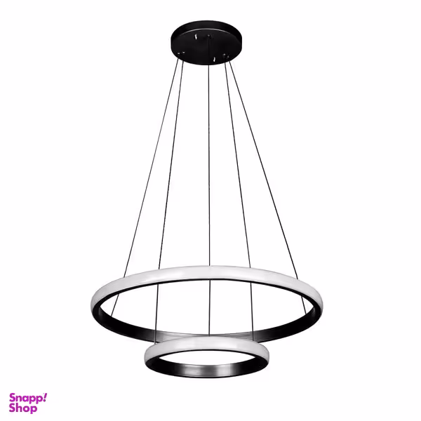 لوستر دو حلقه چشمه نور کد L6375/2BK