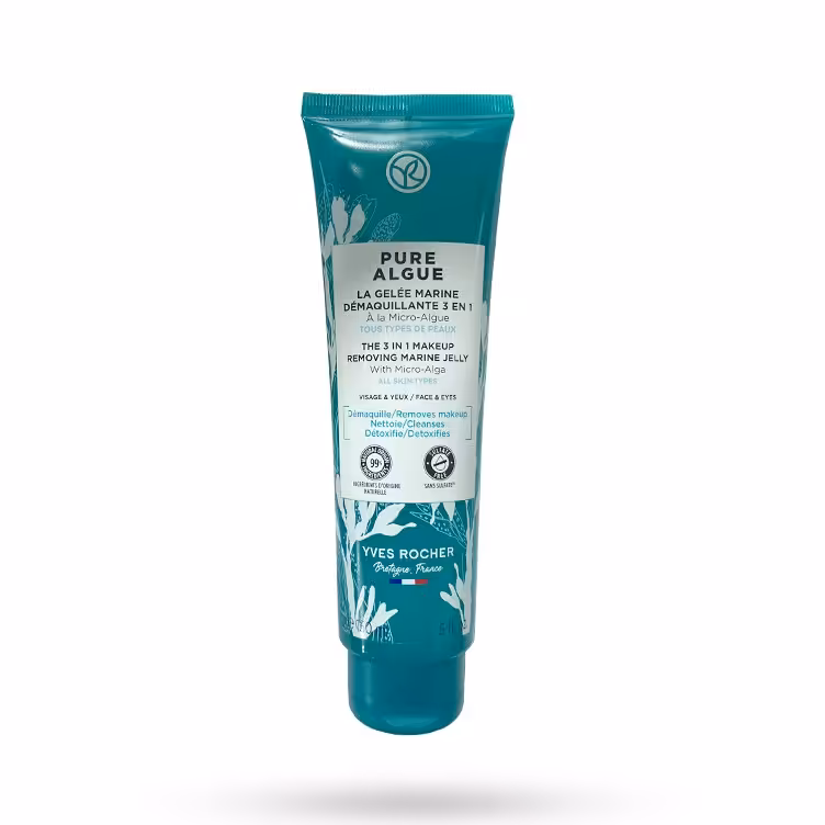 ژل پاک کننده آرایش صورت 3 در 1 ایوروشه مدل Pure Algue مناسب انواع پوست 150 میل