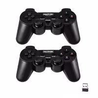 دسته بازی بی سیم دوبل شوک دار مچر مدل MR-W64