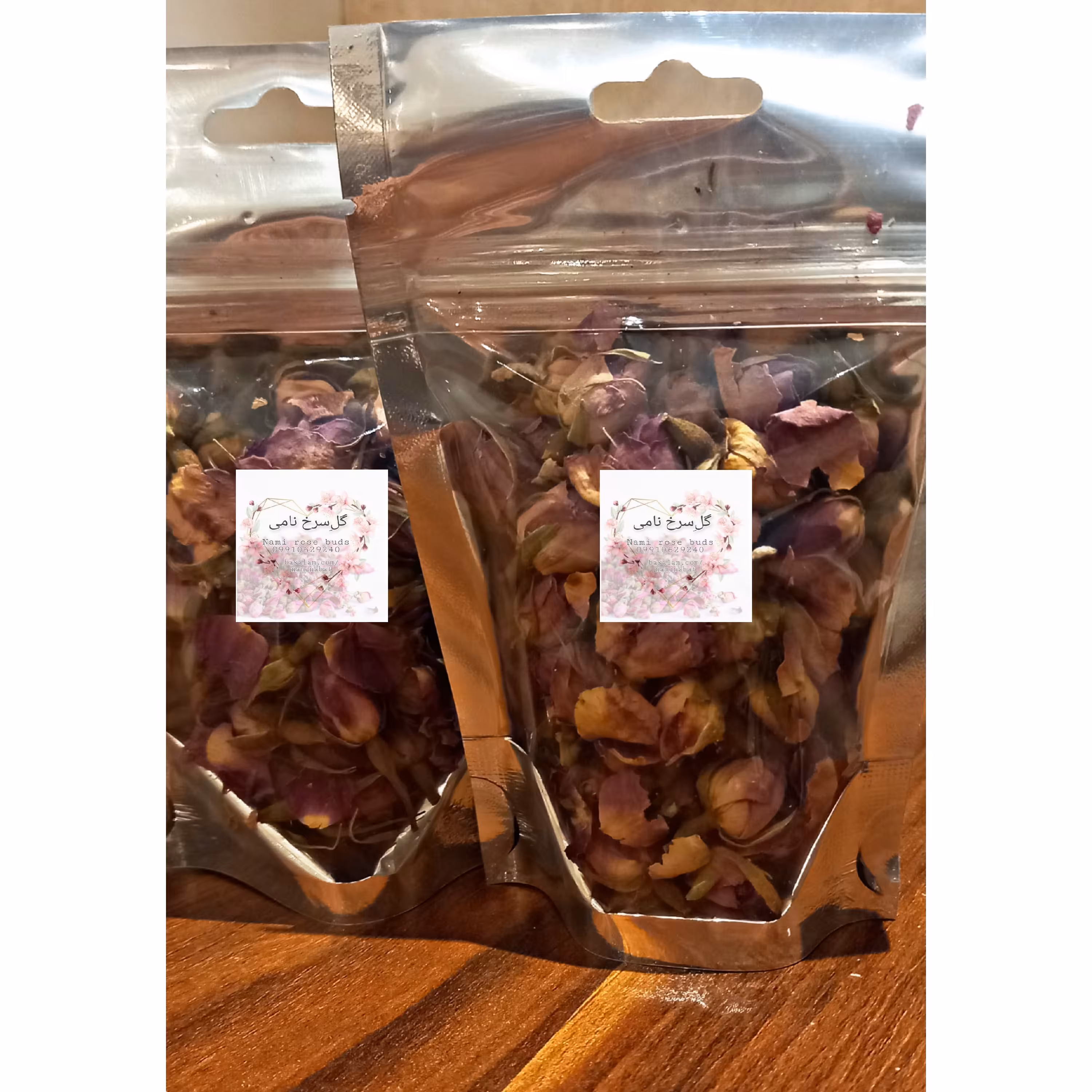 غنچه گل محمدی 100 گرمی معطر مناسب دمنوش و دسر