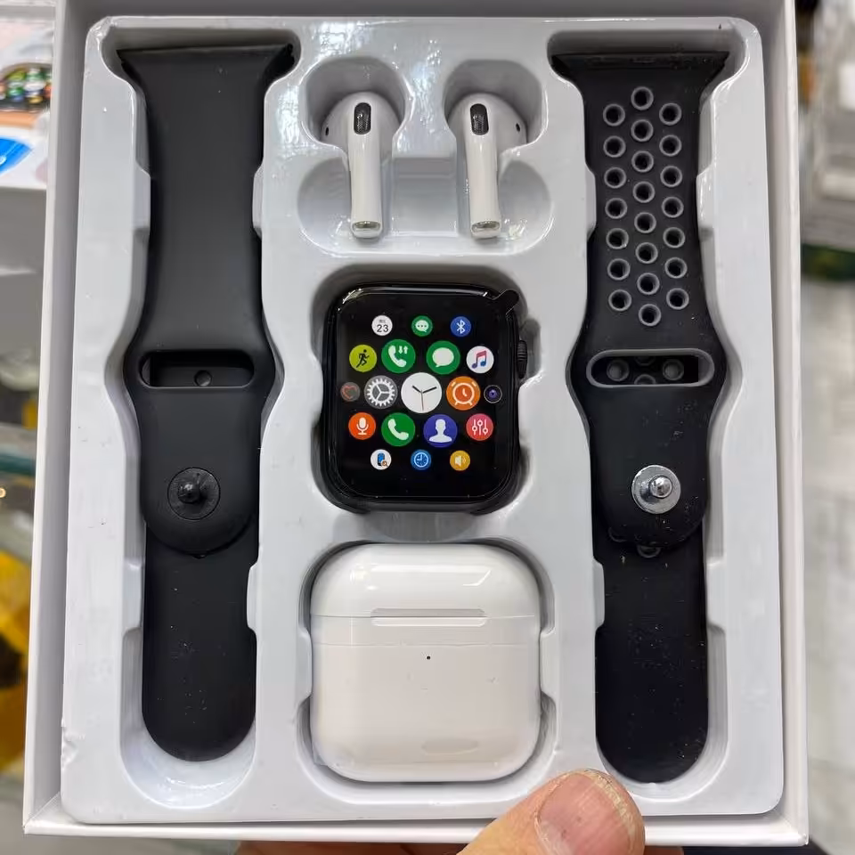 ساعت هوشمند بهمراه ایرپاد رایگان قابلیت تماس و پاسخگویی فول امکانات